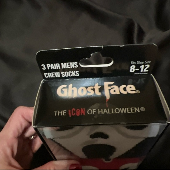 3 pair of men’s crew socks , Ghost Face by Blowmols, NWT - Picture 2 of 5